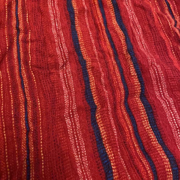 Monteau Striped Red Tie-Up Top - Picture 2 of 4